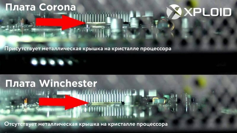 Отличие плат Corona и Winchester